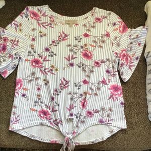 White Flower Tee